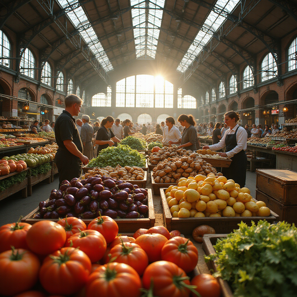 Rynek Centralny w Rydze z targowiskiem pełnym świeżych produktów i lokalnych specjałów