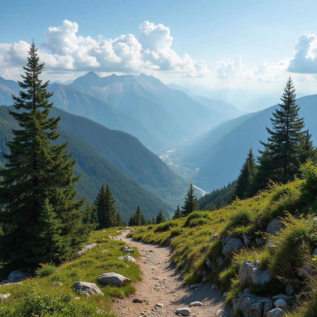Widok na szlak trekkingowy w Górach Rokko z mapą offline w tle