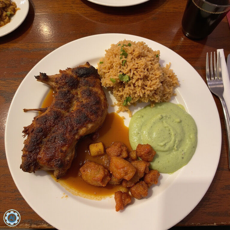 Tradycyjna kuchnia Jukatanu - cochinita pibil i panuchos na stole