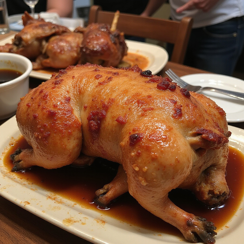 Lechon Cebu - tradycyjna pieczona świnia, lokalny przysmak