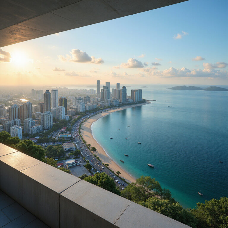 Pattaya na własną rękę – widok na zatokę i miasto z tarasu widokowego