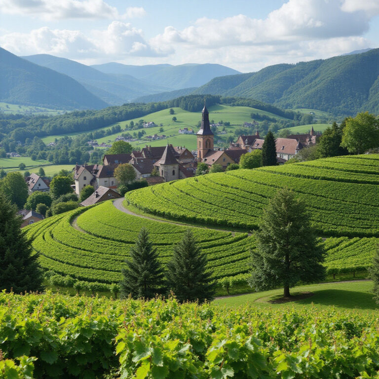 Alzacki Szlak Wina – malownicze winnice wśród zielonych wzgórz
