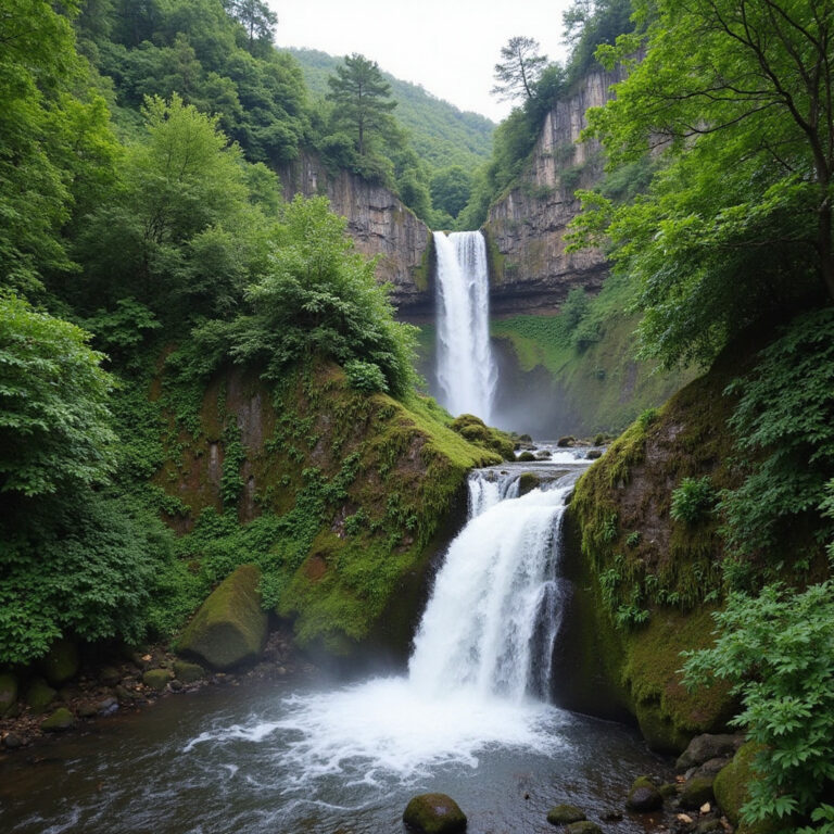 Wodospady Jarabacoa wśród bujnej roślinności, idealne na ekoturystykę