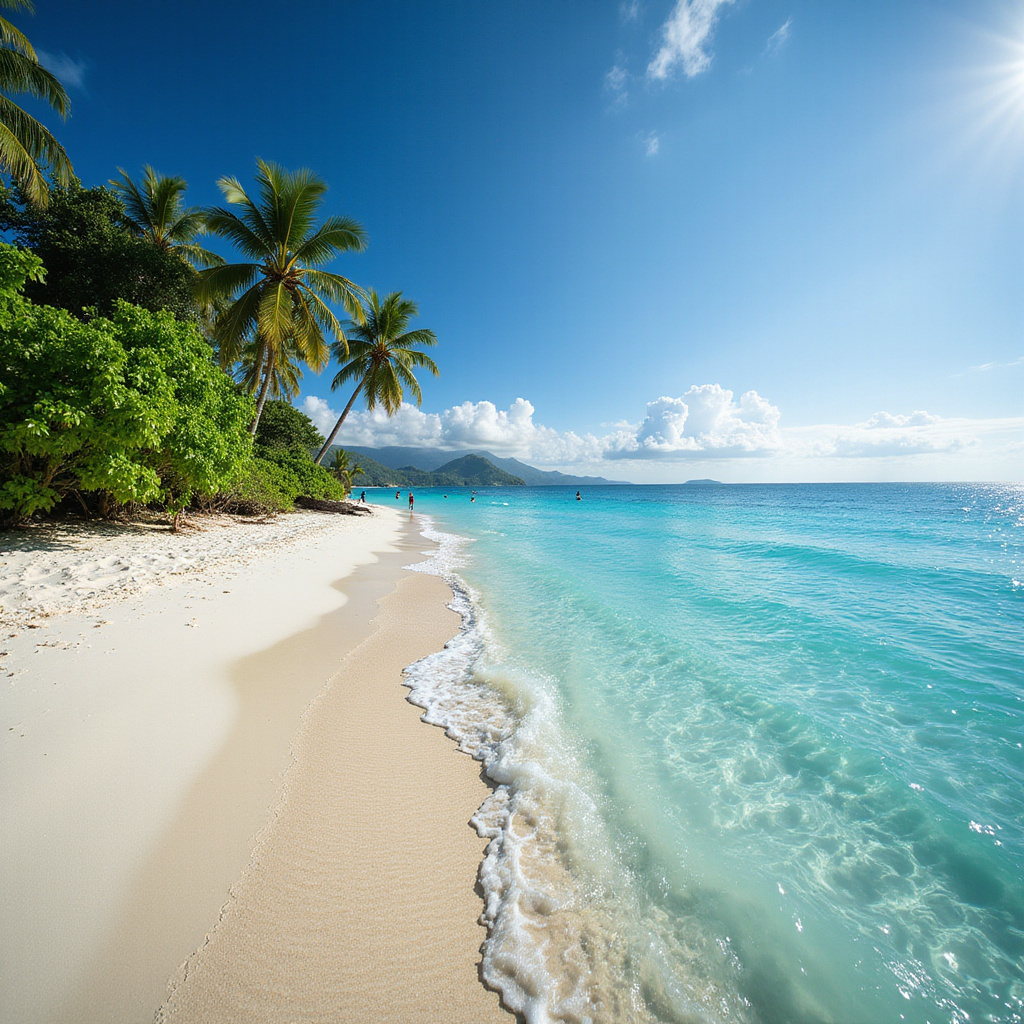 Spokojna zatoka Kantiang z turkusową wodą i białym piaskiem – idealne miejsce na relaks i surfowanie