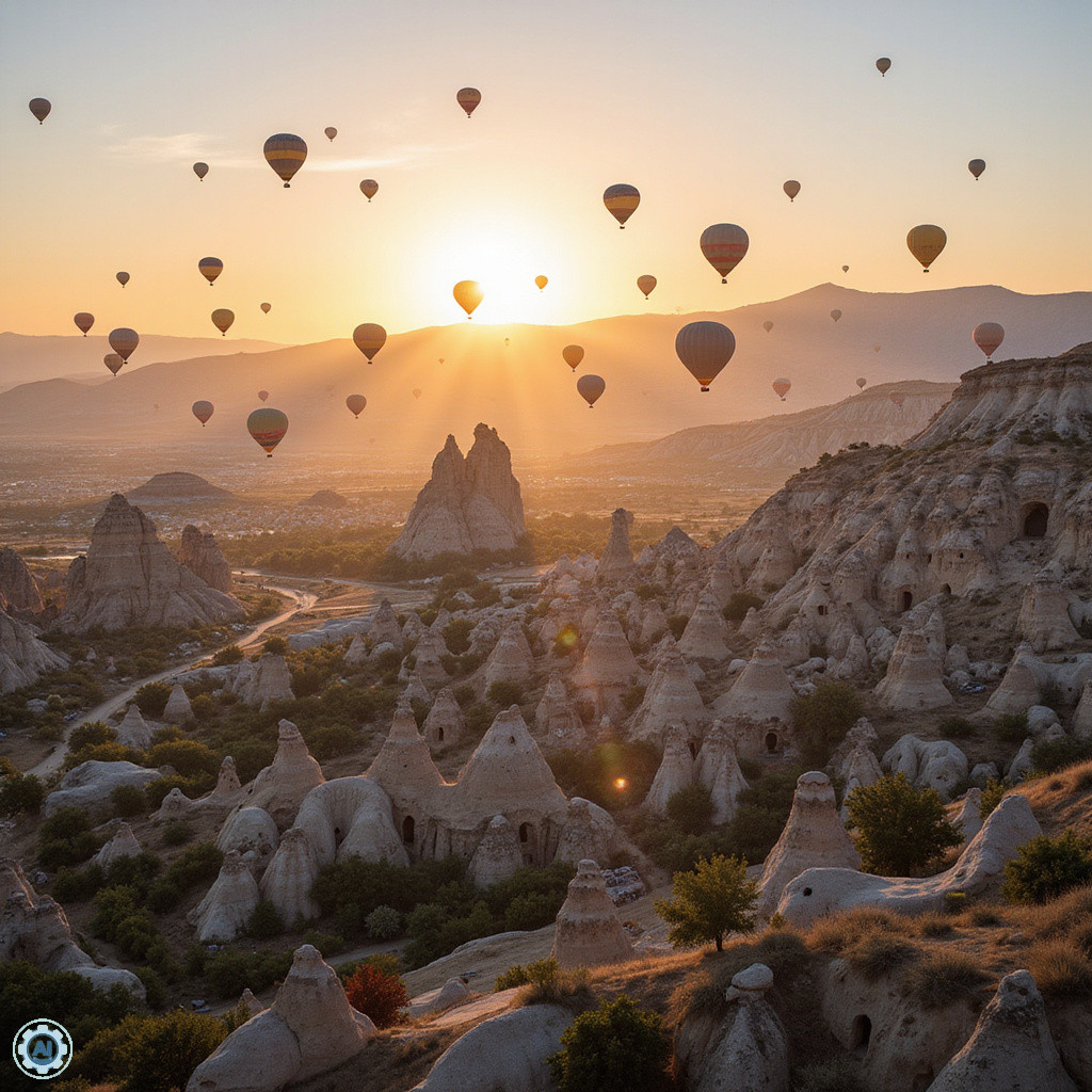 Balony nad Kapadocją o świcie – magiczny krajobraz i fotografia podróżnicza