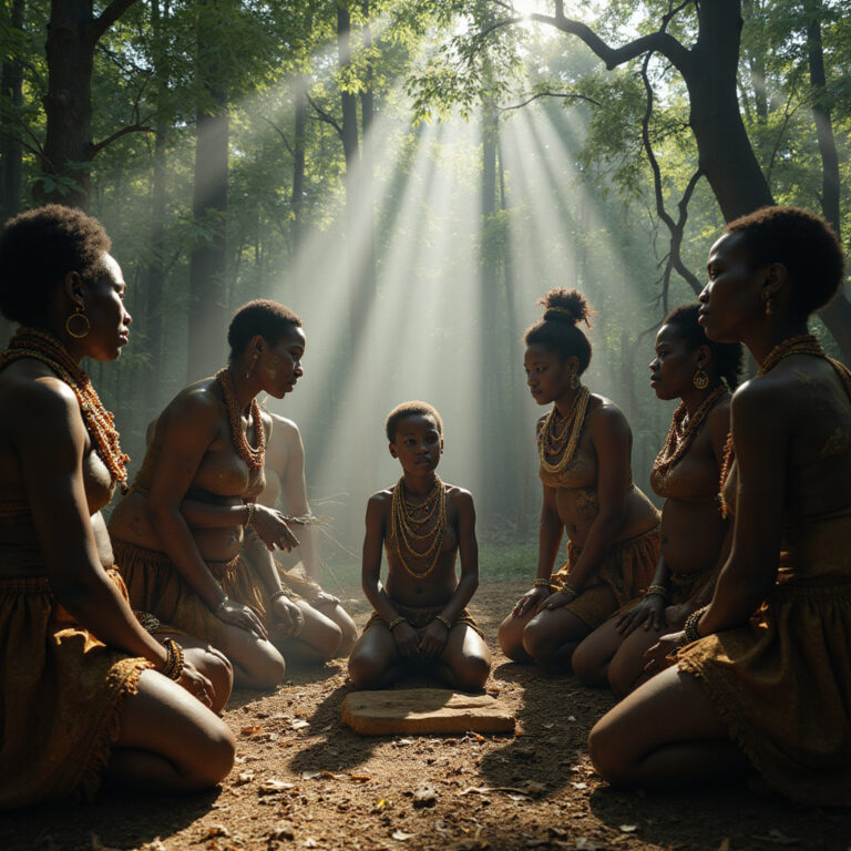 Tradycyjna ceremonia Irua plemienia Kikuyu w lesie Mukurwe