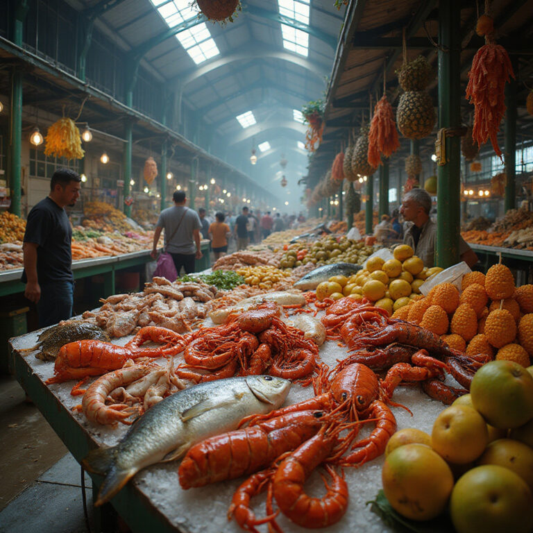 Mercado Municipal Las Terrenas – targ pełen kolorów i świeżych owoców morza