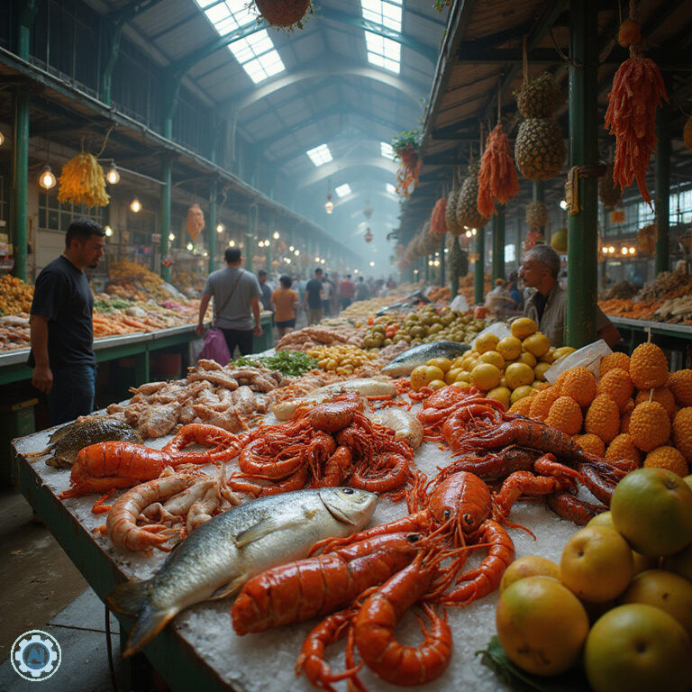 Mercado Municipal Las Terrenas – targ pełen kolorów i świeżych owoców morza