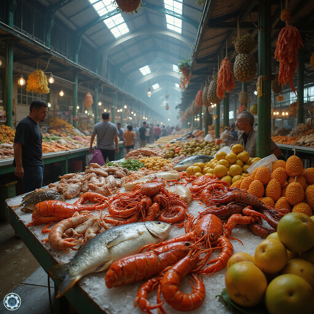 Mercado Municipal Las Terrenas – targ pełen kolorów i świeżych owoców morza