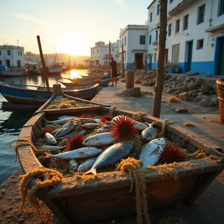 Port rybacki w Mahdii, gdzie zjeść w Mahdii świeże ryby i owoce morza