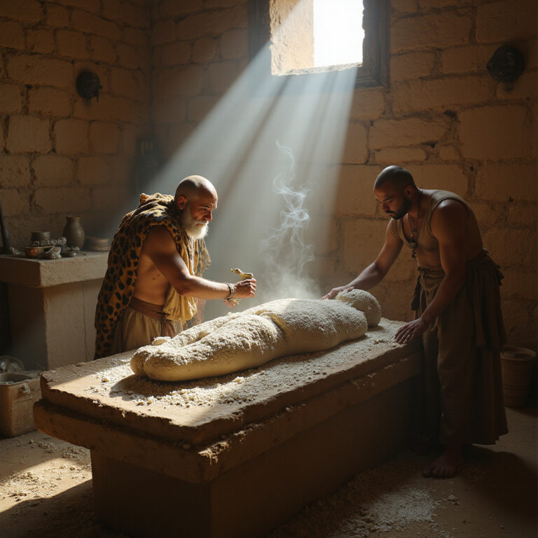 Proces mumifikacji w starożytnym Egipcie z użyciem natronu