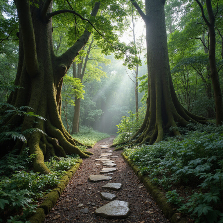 Szlaki Lamington National Park wijące się przez las deszczowy z widokiem na endemiczne gatunki drzew