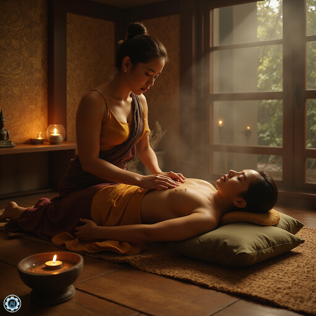 Masaż tajski w tradycyjnym spa w Bangkoku, relaks i terapia