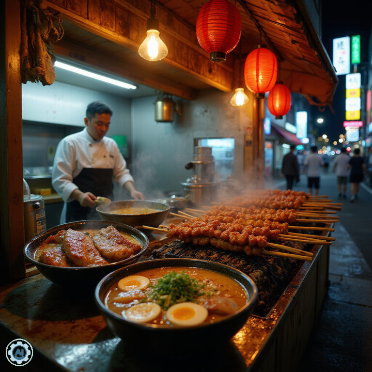 Yatai w Fukuoce – uliczne stragany nocne z tradycyjnym jedzeniem