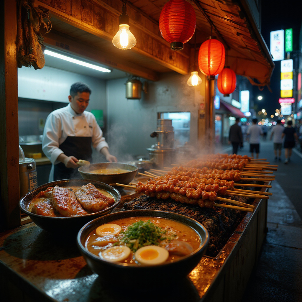Yatai w Fukuoce – uliczne stragany nocne z tradycyjnym jedzeniem