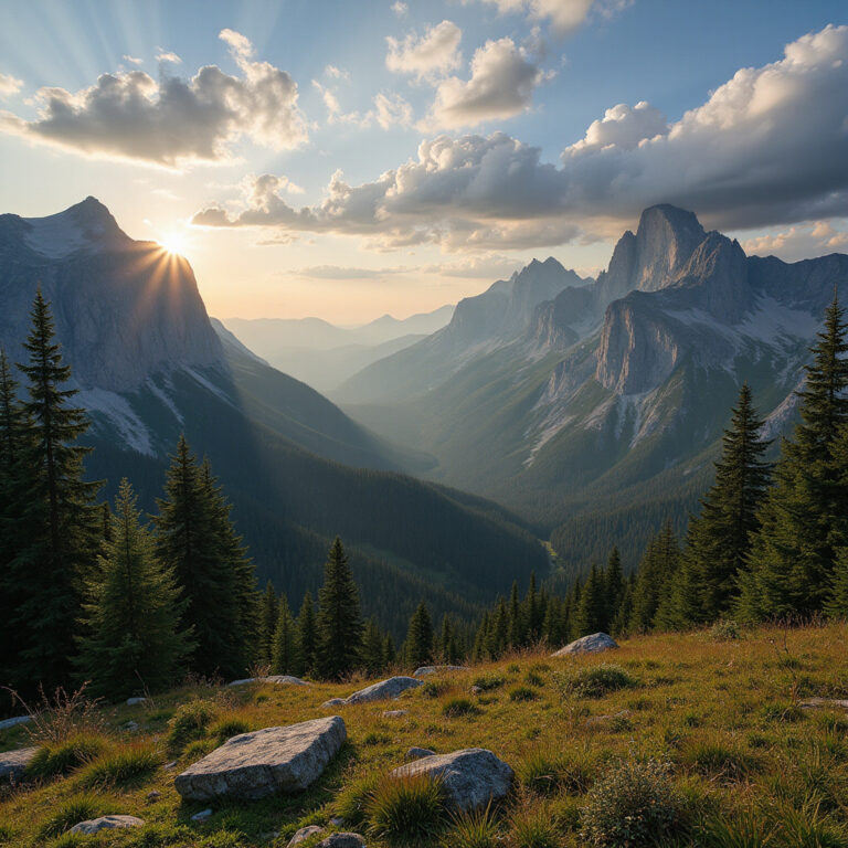 Widok na Tatry z Zakopanego – górskie szczyty i zielone doliny