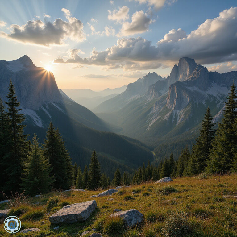 Widok na Tatry z Zakopanego – górskie szczyty i zielone doliny