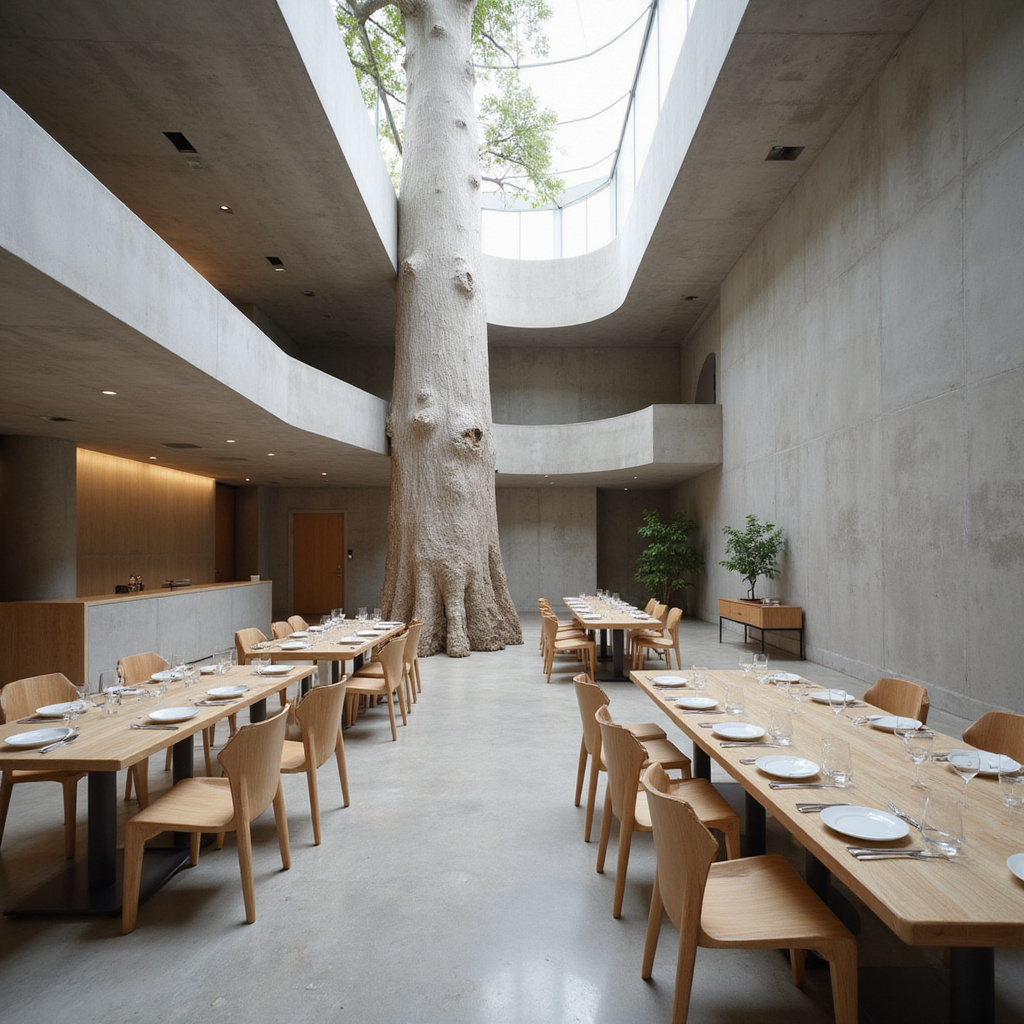 Minimalistyczny wystrój restauracji Nerua w Muzeum Guggenheim
