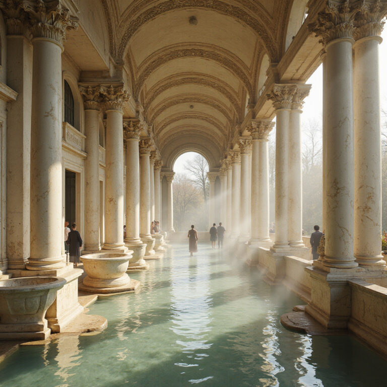 Kolumny w Karlowych Warach nawiązujące do starożytnych term