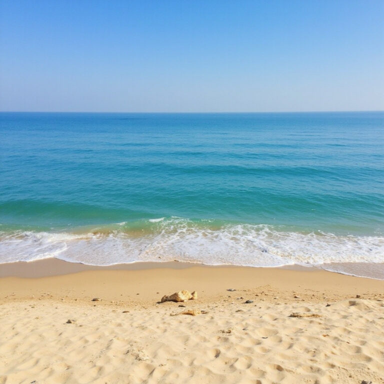 Turysta eksplorujący atrakcje Hurghada na plaży w okolicach Morza Czerwonego