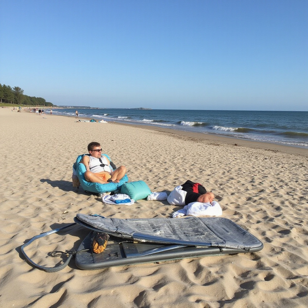 Widok na plażę podczas wakacje na Cyprze bez biura podróży w okolicach Polis z turkusowym morzem