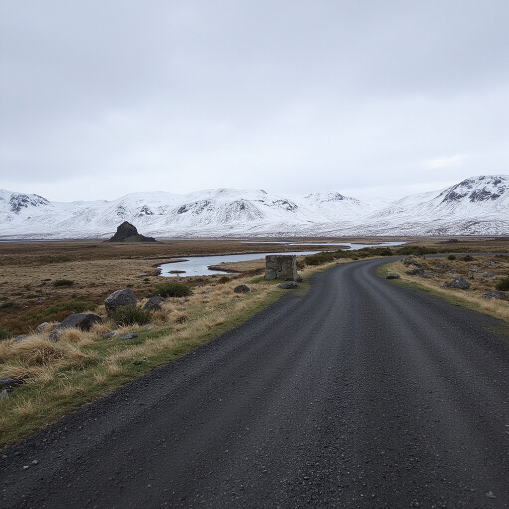 Rodzina islandzka podczas spaceru w Reykjaviku
