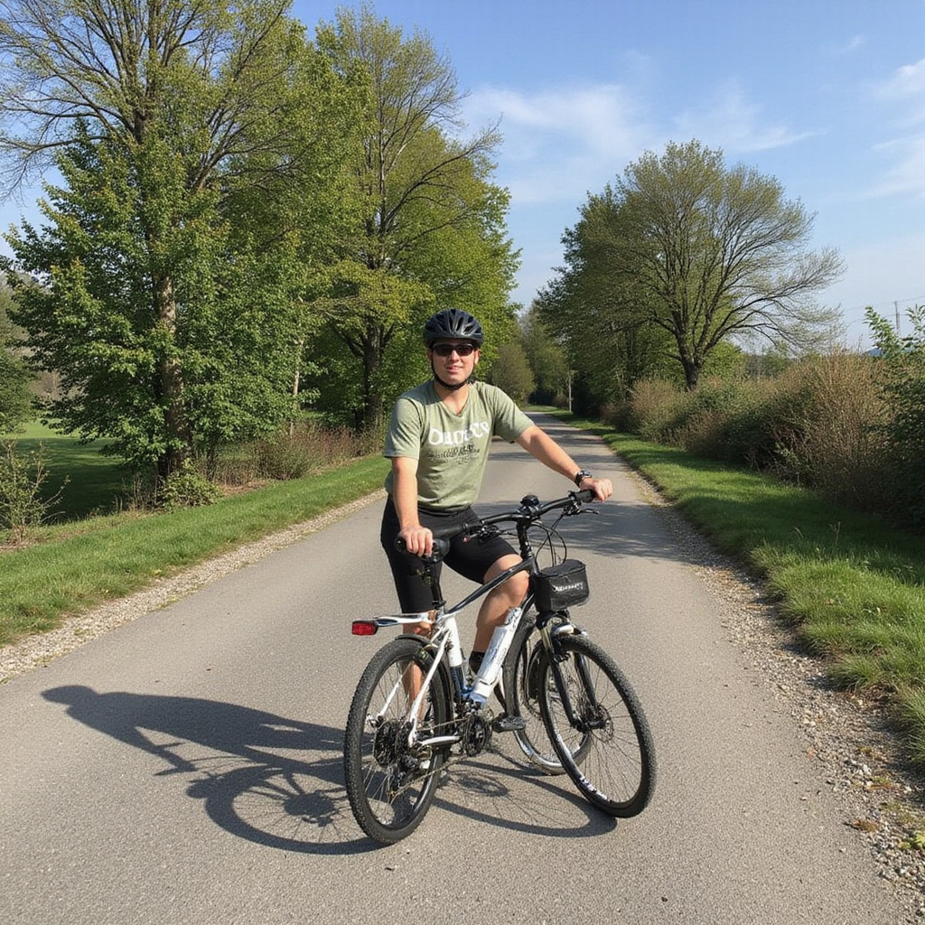 Rower Vélo’v przy stacji w Lyonie z widokiem na Sekwanę