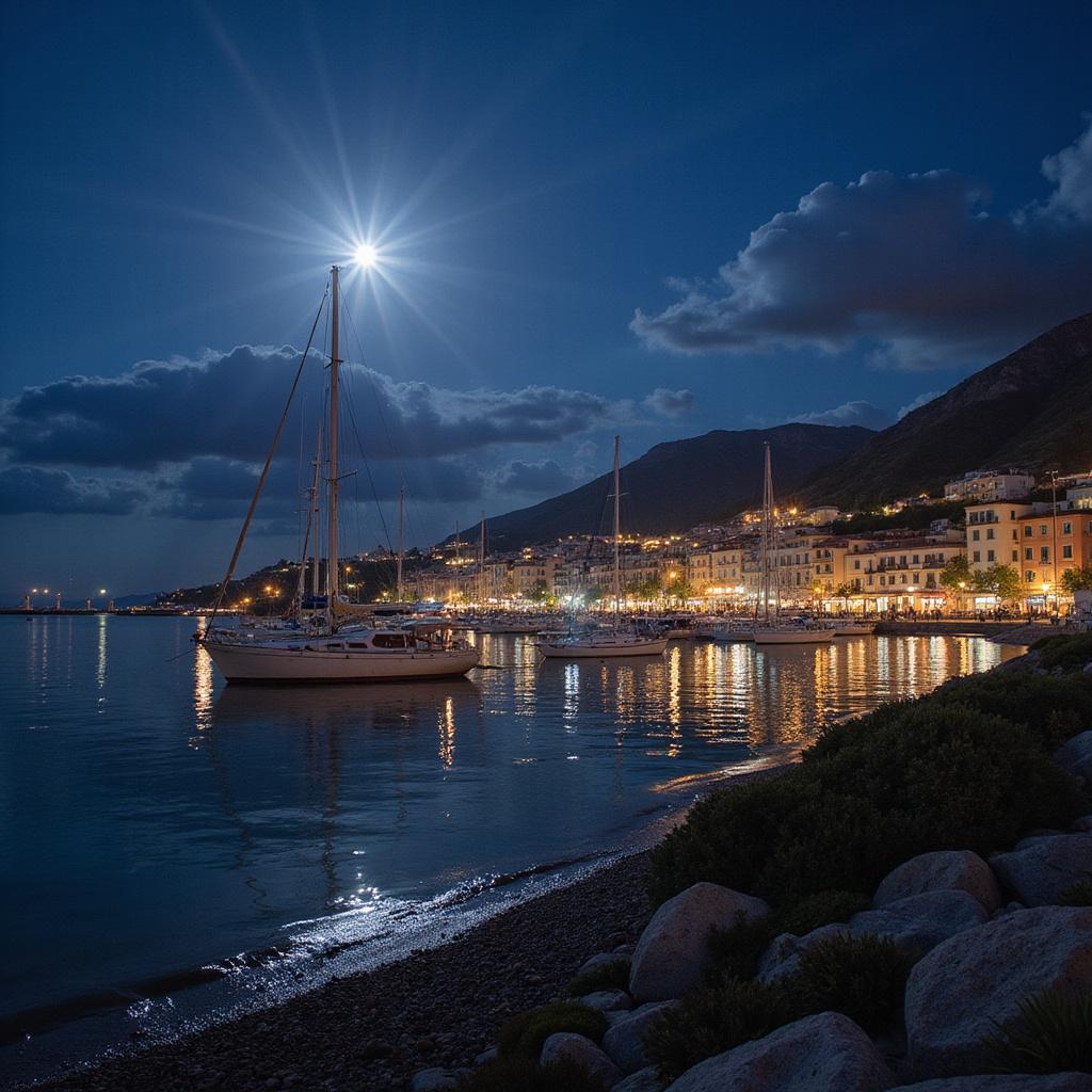 Spinola Bay o zmierzchu z widokiem na jachty i tętniące życiem bary nocne