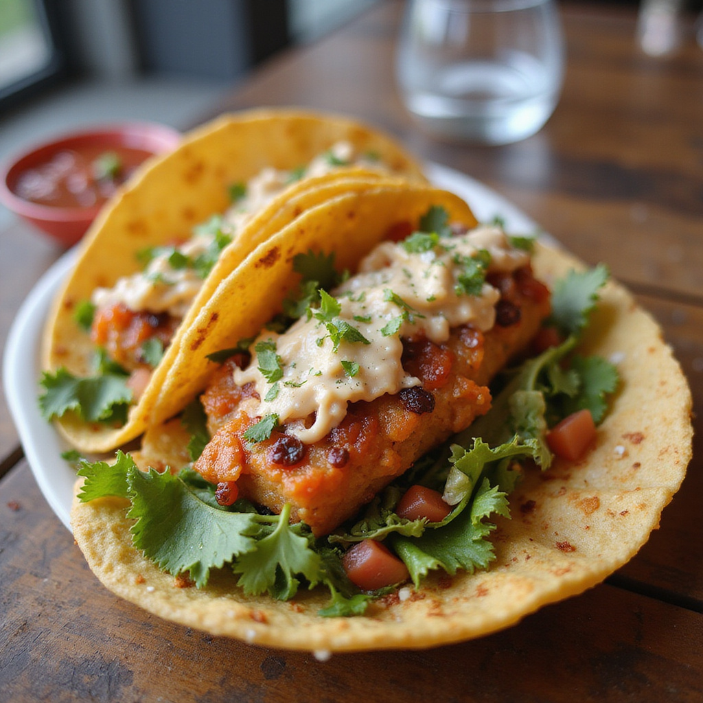 Ulica w Puerto Vallarta z knajpkami gdzie zjeść w Puerto Vallarta, serwującymi tacos i owoce morza