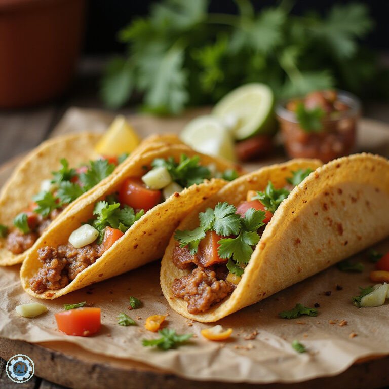 Meksyk tanie jedzenie na ulicznym straganie z tacos