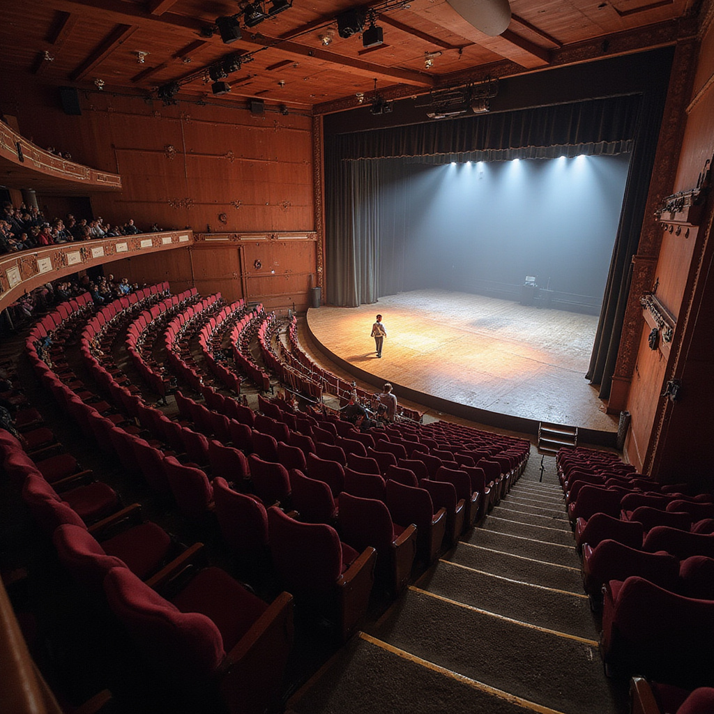 widok na teatr narodowy w Bukareszcie