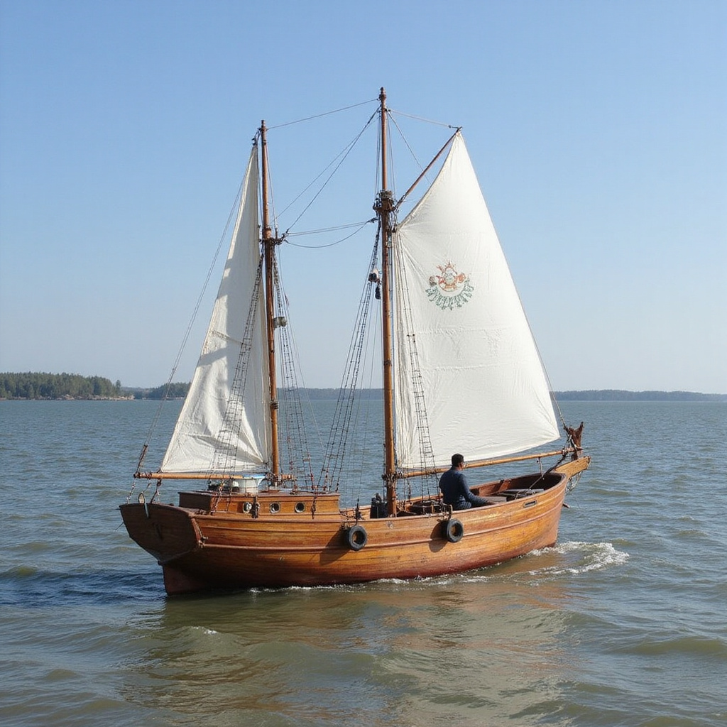 Tradycyjna łódź dhow na wodach Oceanu Indyjskiego, kenijskie wybrzeże