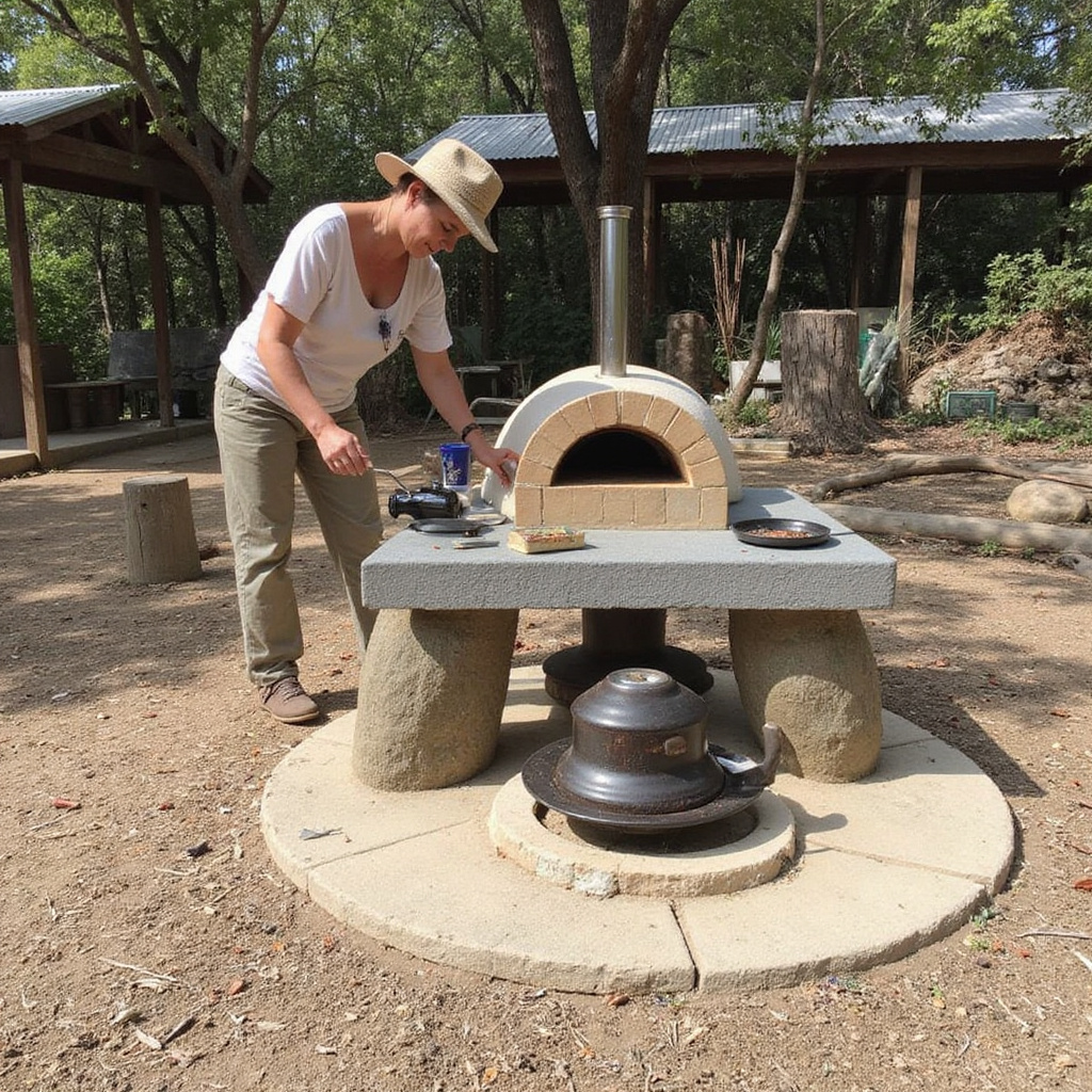 Earth oven cooking w dolinach Tallebudgera