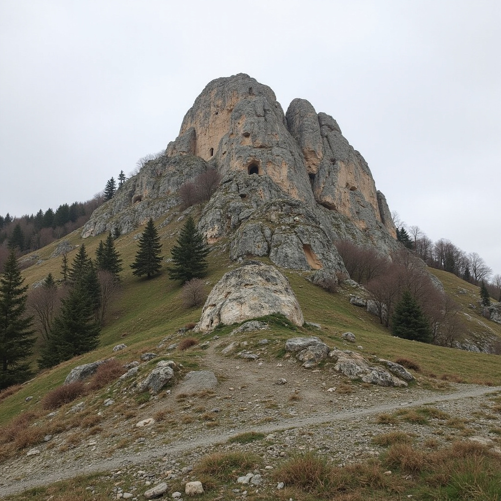 Ulica w Paryżu prowadząca do bazyliki Sacré-Cœur z widokiem na kamienice