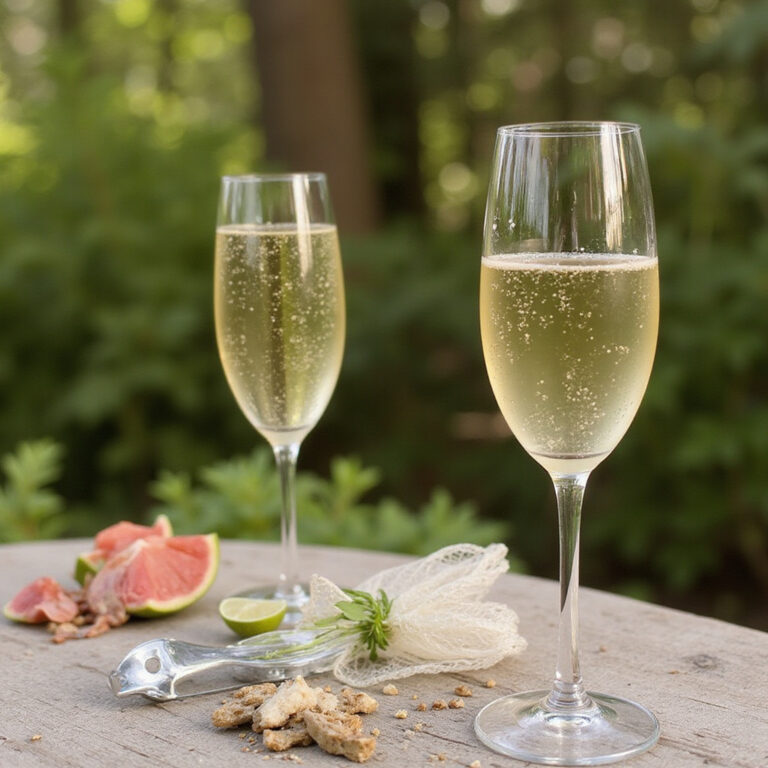 Ulica w Wenecji w okolicach bacari z widocznym kieliszkiem prosecco