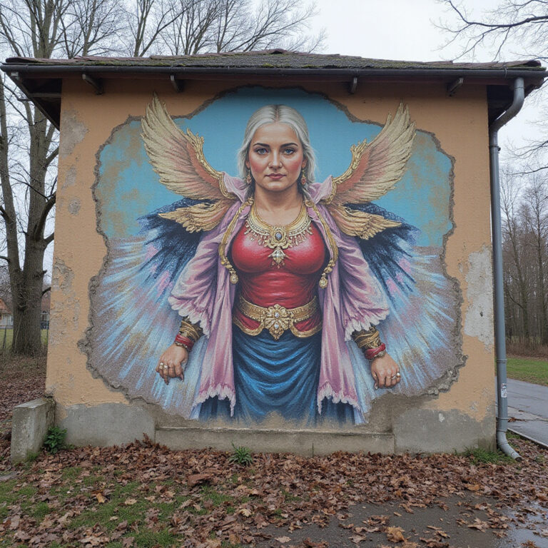 ulica w Bukareszcie z muralami sztuki współczesnej