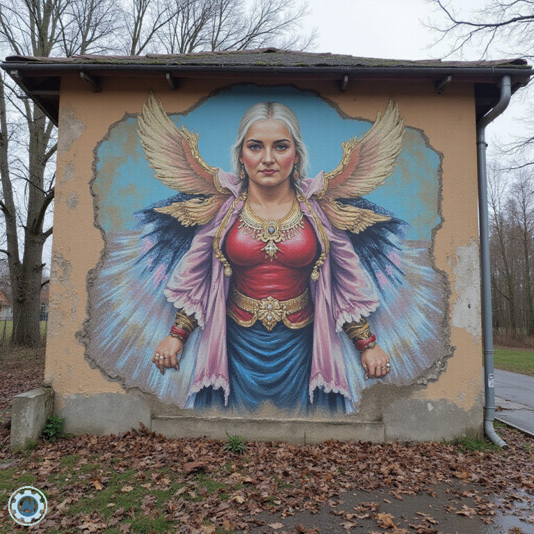 ulica w Bukareszcie z muralami sztuki współczesnej
