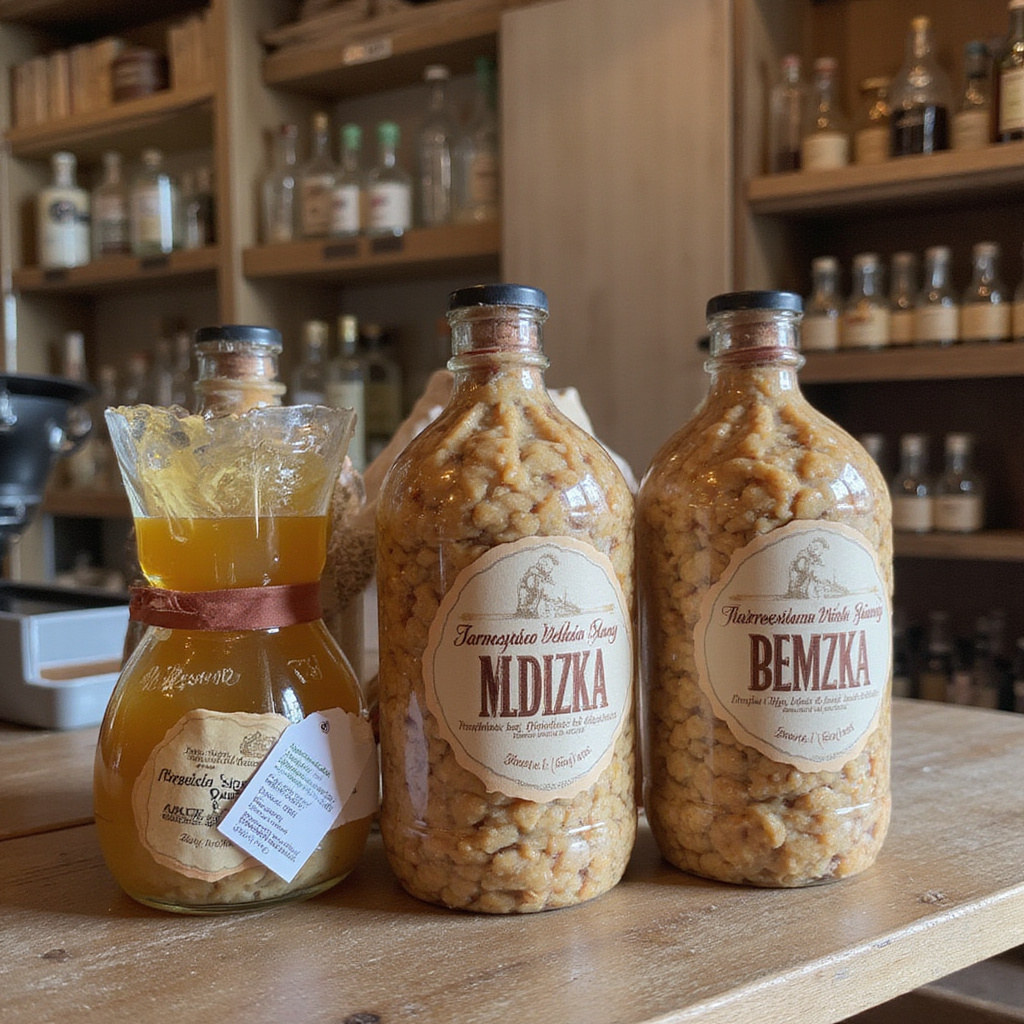 Uliczka w Rabacie z lokalnymi sprzedawcami i świeżymi produktami