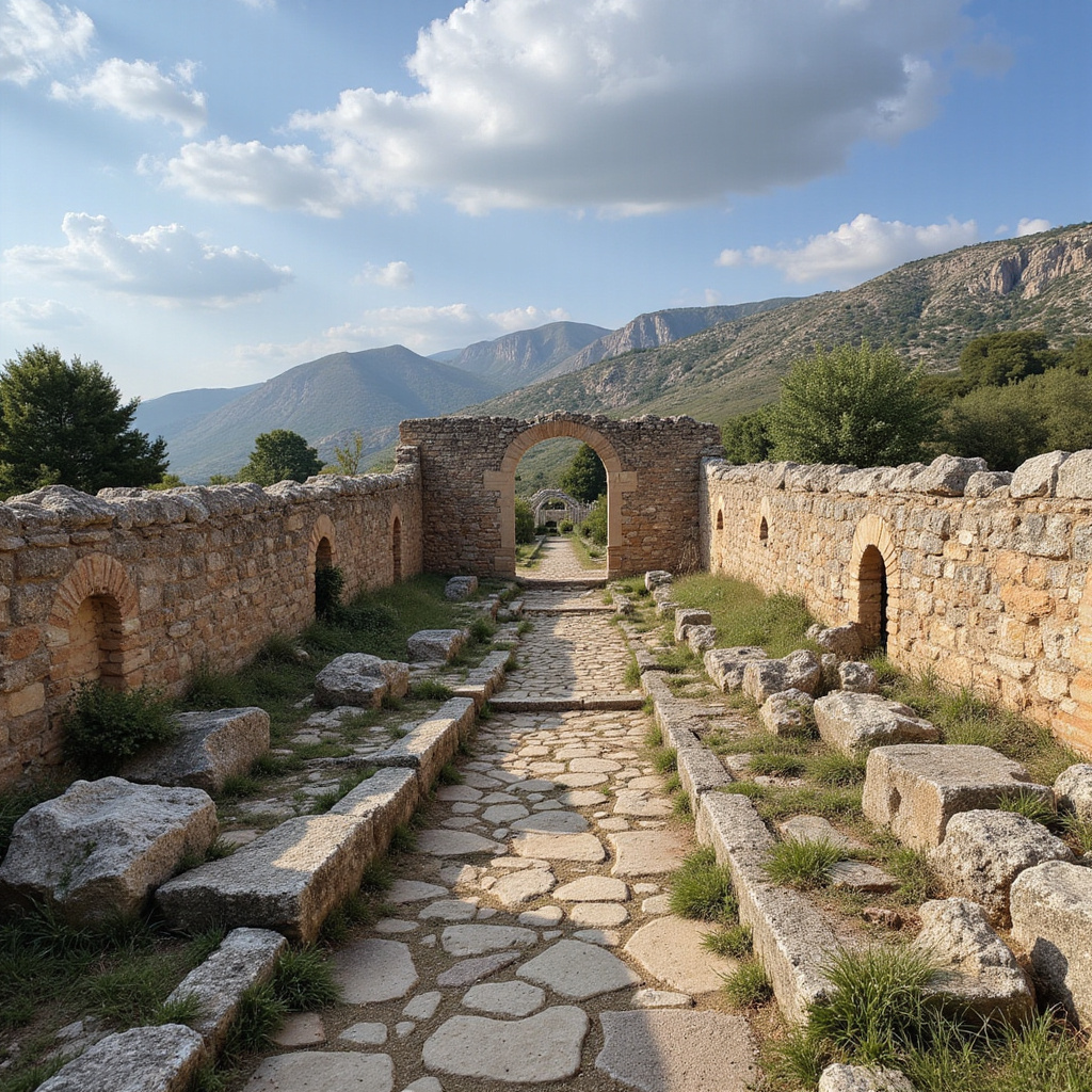 Bizantyjskie mury i grecka kuchnia w historycznych uliczkach