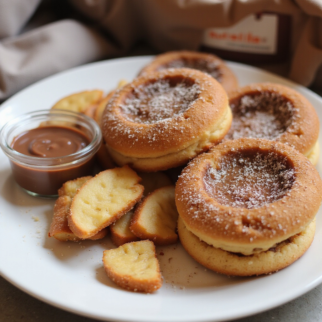 Uliczny stragan z marquesitas w Valladolid, słodka przekąska z serem i Nutellą