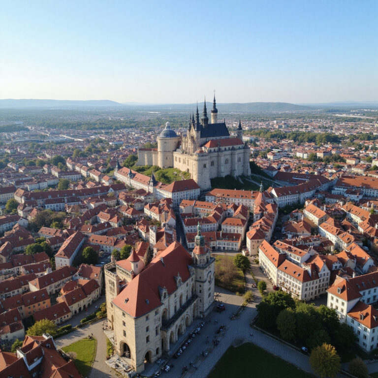 Panorama Krakowa z Kopca Kościuszki – widok na Wawel i Stare Miasto