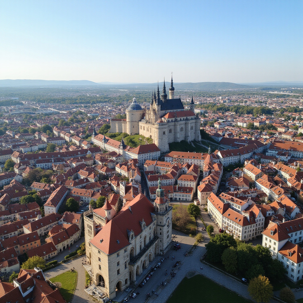 Panorama Krakowa z Kopca Kościuszki – widok na Wawel i Stare Miasto
