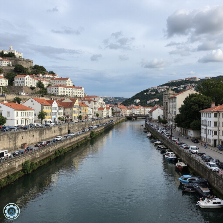 Atrakcje Porto w Ribeira z widokiem na rzekę Douro i kolorowe kamienice
