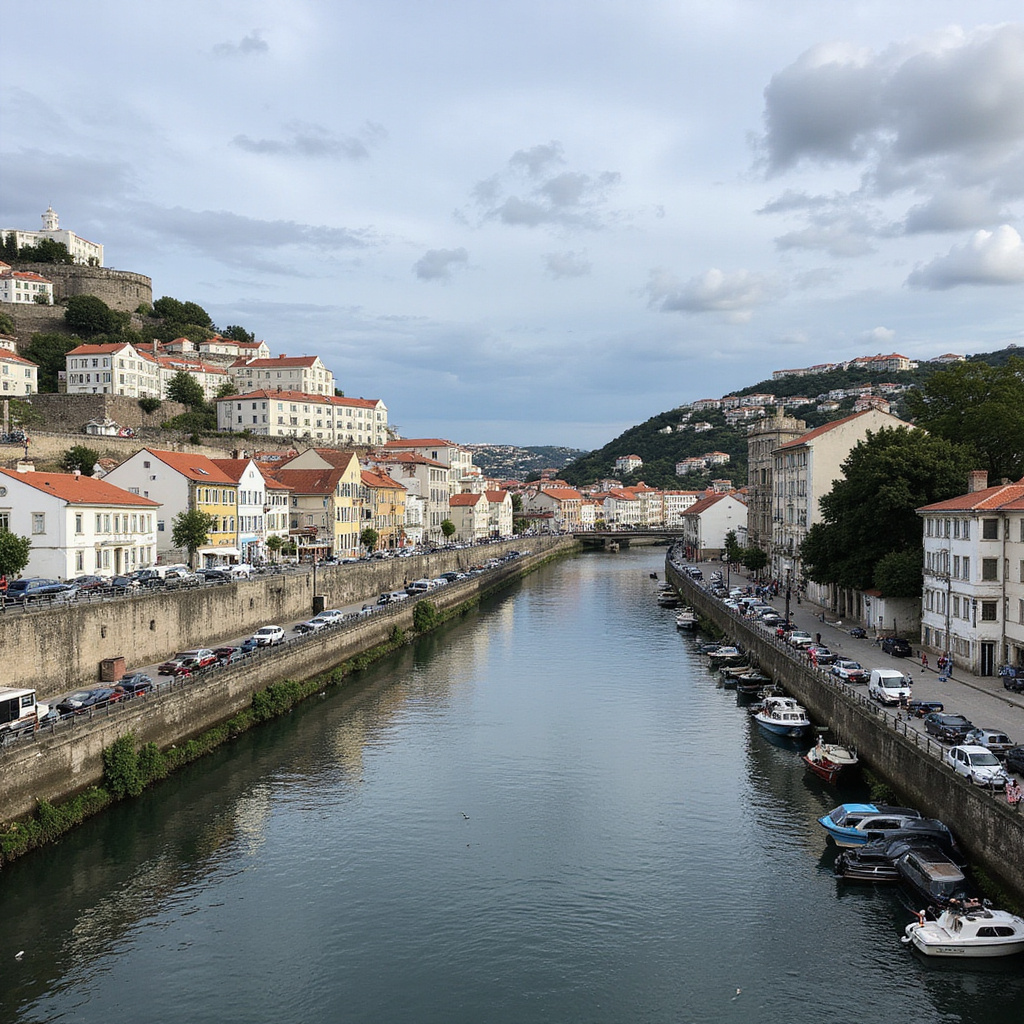 Atrakcje Porto w Ribeira z widokiem na rzekę Douro i kolorowe kamienice