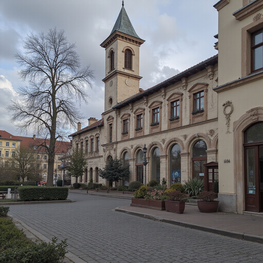 Alejka na Cmentarzu Centralnym w Szczecinie otoczona starymi drzewami i zabytkowymi nagrobkami