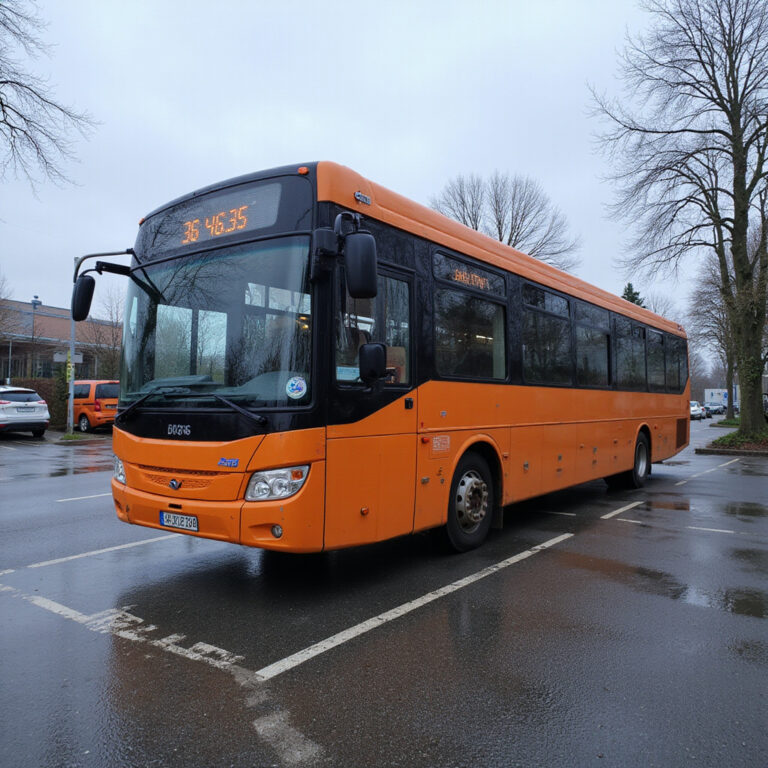 Autobus 434 na tle zielonych wzgórz Sintry, transport, podróż