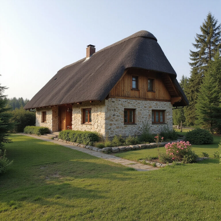 Autentyczny berberyjski dom w Siwie z grubymi glinianymi ścianami i tradycyjnym wystrojem