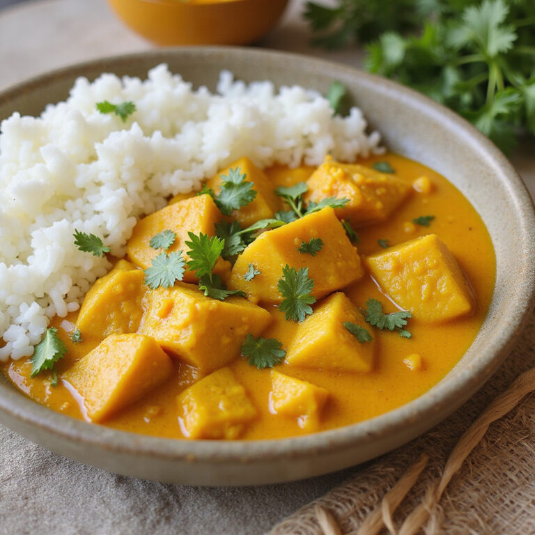 Krewetki w mleku kokosowym z curry liści cytrynowych – danie fusion