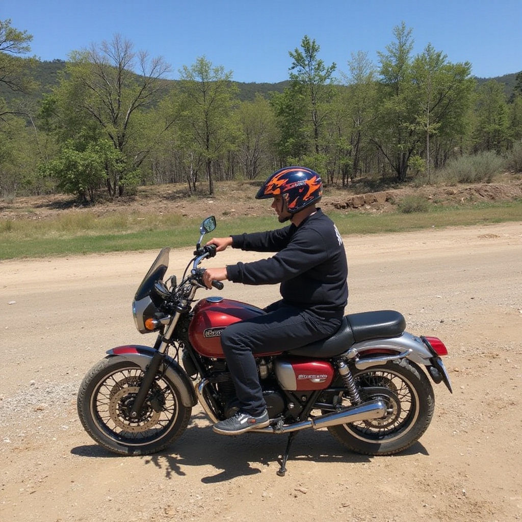 Motoconchos w Cabarete - motocyklowe taksówki na ulicy