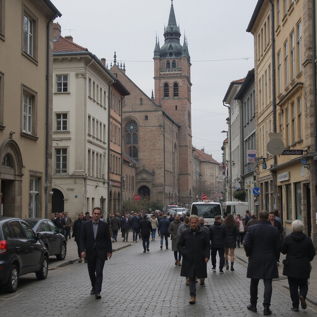 ulica w Nowym Jorku podczas parady Święta Dziękczynienia